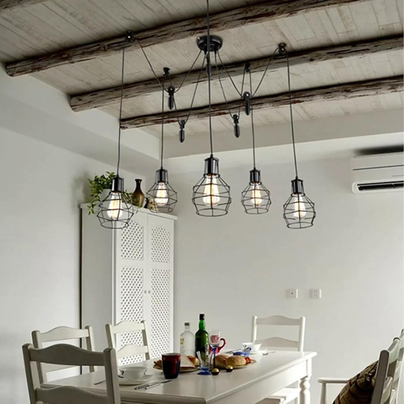 5 - Light Black Cluster Pendant, Yes