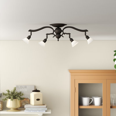 Aviana 26.5'' 4 -Light Fixed Track Track Kit with Dimmable and Adjustable Head