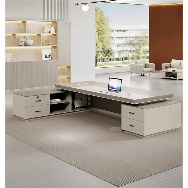 Myianna Reception Desk, 75cm H x 300cm W x 80cm D