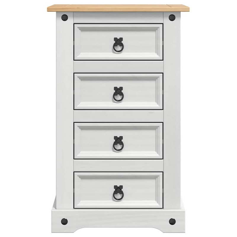 53cm W Solid Wood Bedside Table