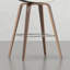 Tabouret de comptoir / de bar 2 - Tabouret de style Mid-Century (2) avec repose-pieds et placage brun