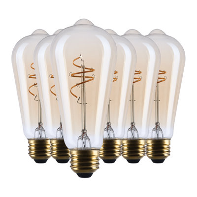 Filament ambré en verre clair ST19 2000K