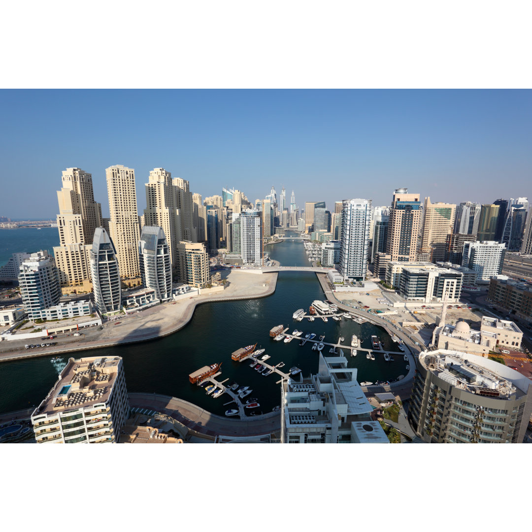 Dubai Marina View von Typhoonski - Leinwandfoto