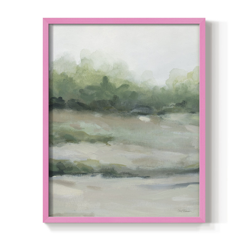 «Faded Morning II», reproduction encadrée - bois massif, H 11 po x l 9 po, Rose