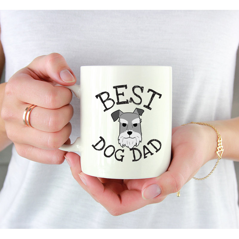 Tasse à café Best Dog Dad, Schnauzer miniature