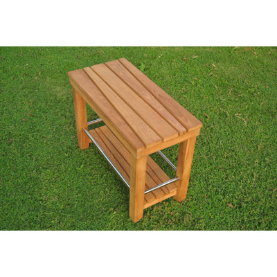 Macedo Outdoor Teak Side Table