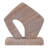 Minimalist Statuary Sculpture With Sandstone Finish - Decorative Objects For Table Styling - Home Decor And Decorations For Living Room - 8", Tan