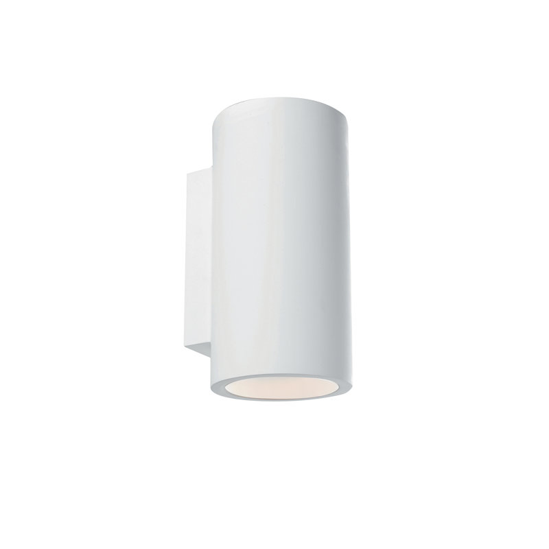 Gypsum Up & Downlight, 24cm H x 14cm W x 12cm D