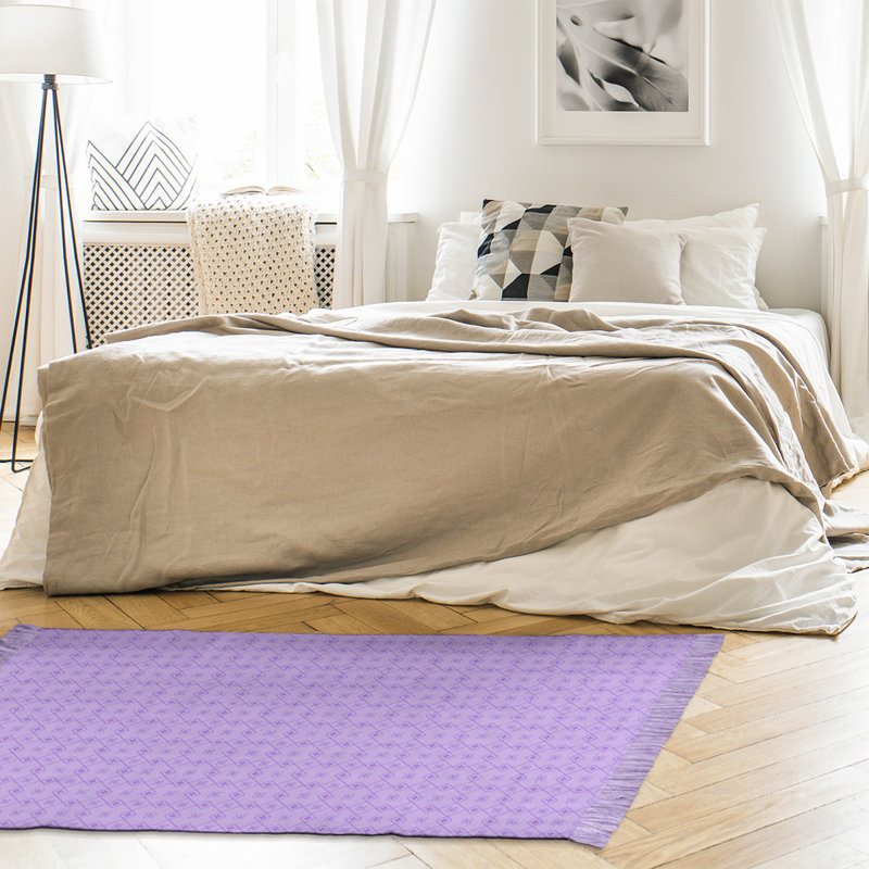 Tapis mauve Doily, Oui