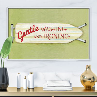 " Gentle Wash And Iron Landry Quote "