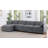 142” W Oversized 6-seater Composable Modular Sofa With 2 Ottomans-720770515
