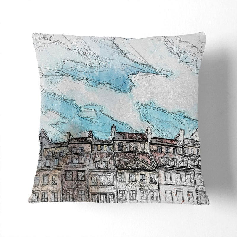 Square Cushion, 40cm H x 40cm W x 15cm D, Stone