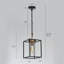 Luminaire suspendu en verre cylindrique 1 lumière pour cuisine contemporaine 1 lumière