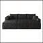 Canapé modulaire 95 avec 2 repose-pieds en forme de U dans un coin profond sans assemblage requis-1348391554-1348391552