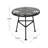 Orlando Outdoor Glass Top Faux Rattan Side Table,Tempered Glass Top End Table For Balcony Porch Deck-83605737