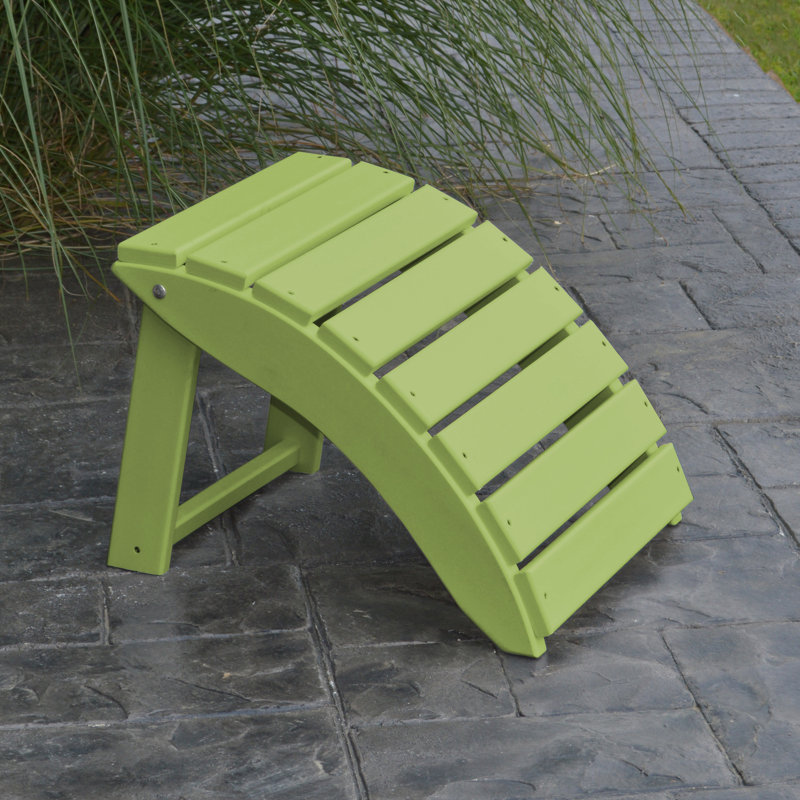 Lolley Outdoor Ottoman, Tropical Lime