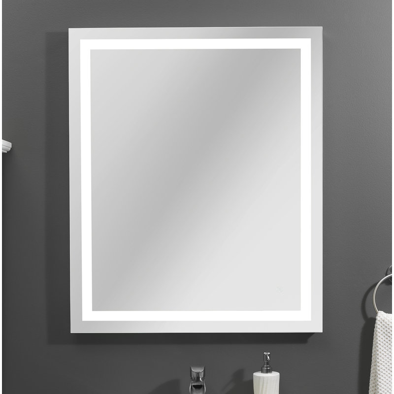 LED Mirror 24 x30, anti-fog, fixed color temp, 30" H x 36" W