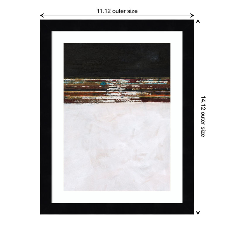 A Sense Of Space III by Jodi Fuchs, 14.12" H x 11.12" W x 0.88" D, Black Framed Paper