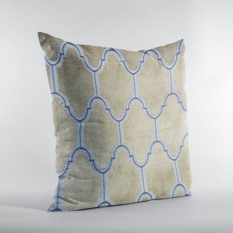 Coussin Royal Arches, Carré, Doré, H 20 po x l 20 po