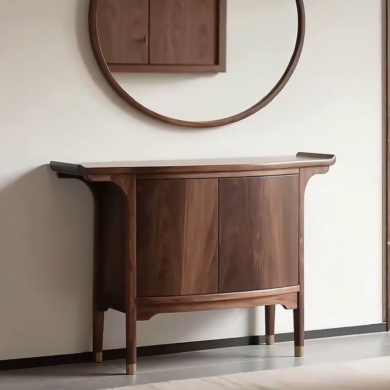 New Chinese-style solid wood console table, 35.4" H x 47.2" W x 15.7" D