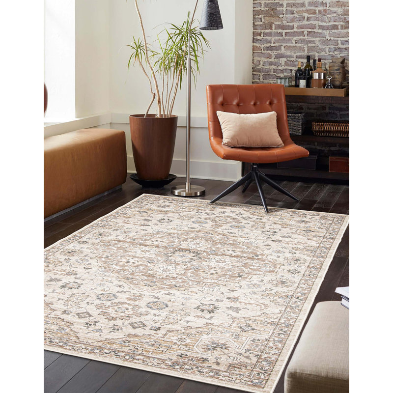 Tapis beige Arden, Rectangle de 5 pi x 8 pi