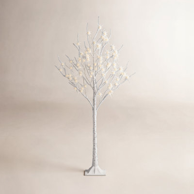 Pre-Lit Birch Tree with 72 LED Lights