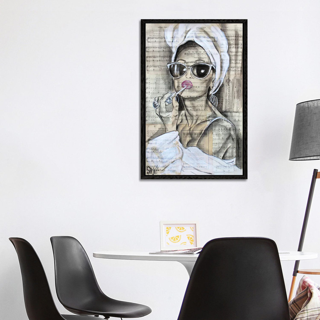 Glam Girl von Jason Sauve - Galerie-verpackte Leinwand Giclée auf Leinwand