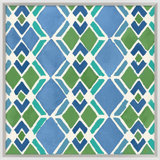 Blue Geo Pattern 6 Painting