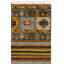 Tapis orange en laine / viscose / coton noué à la main de style sud-ouest Nomad-24292002