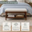 Banc de rangement rembourré Mayall No Tools-381699626