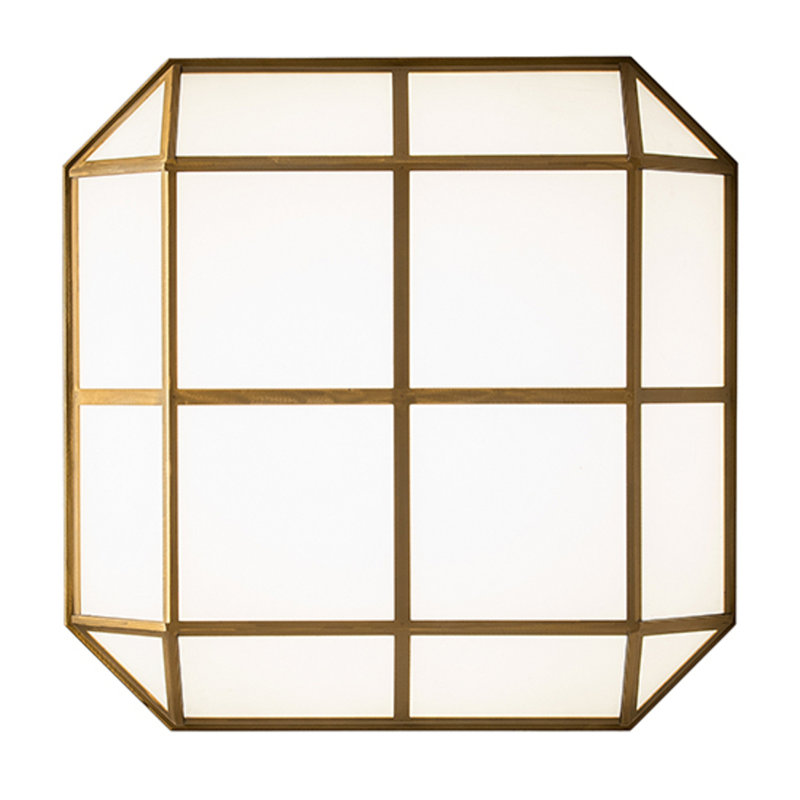 Gibbon LED Flush Mount, Gold Matte, 8.5" H x 30.5" W x 25.5" D