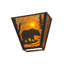 Applique murale droite 13 po de large Bear Creek-16183225