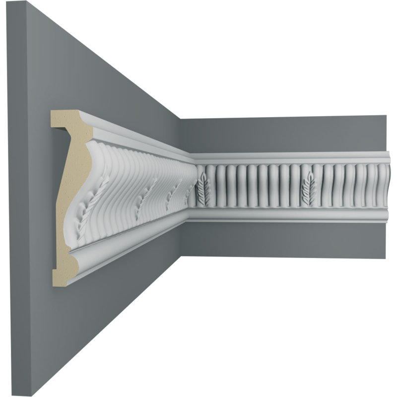 Rail 3 pi H 3 3/8 po x P 1 po x L 94 1/2 po (répétition 5 1/8 po)