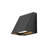 LED Hardwired Matte Black Ourdoor Wall Light