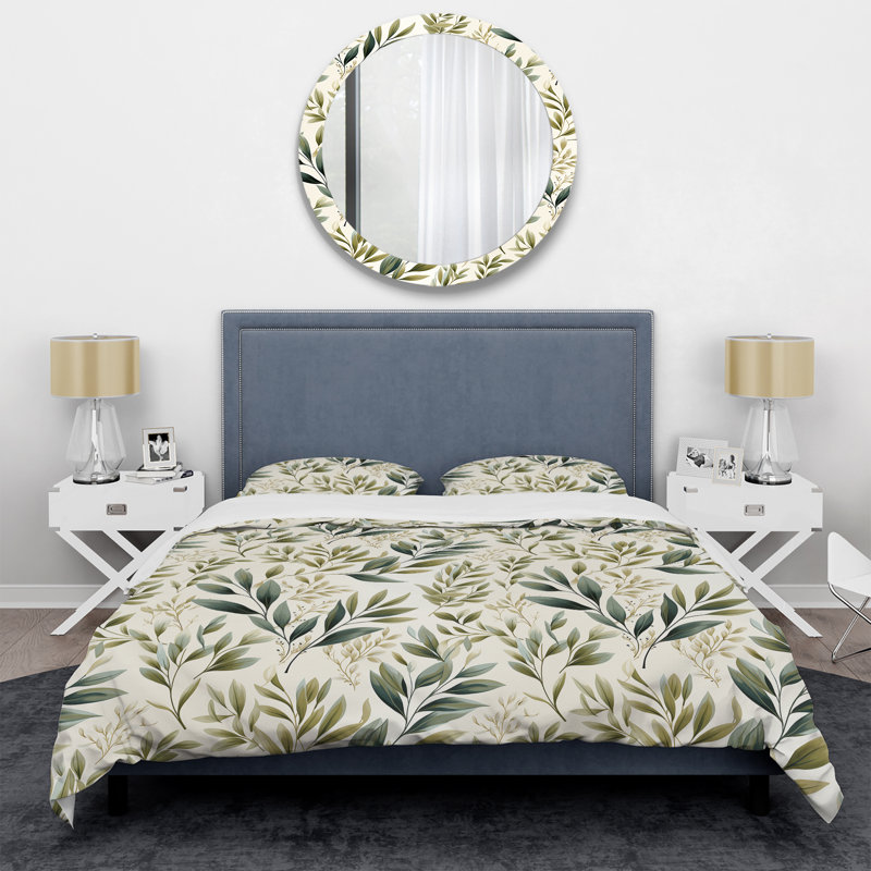 Ensemble de housse de couette Aishleen, Housse de couette simple + 1 taie décorative stan