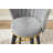 Counter Height Bar Stools Set Of 2, 360° Swivel Upholstered Barstools With Backs And Metal Legs, 26" H Seat Height, Velvet Fabric Footrest-176485802