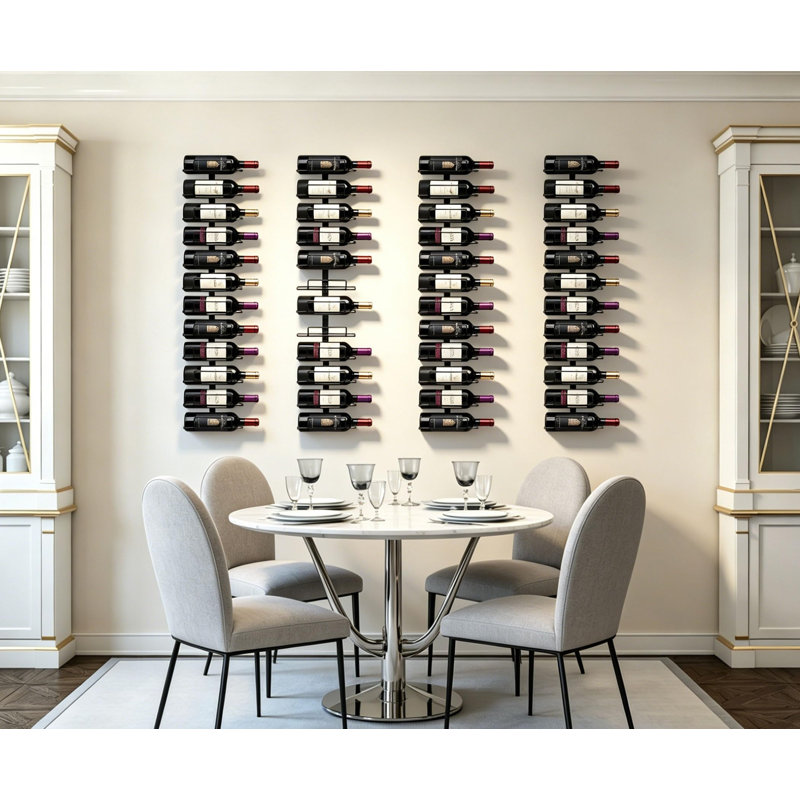 Iron Wine Bottle Rack in Black