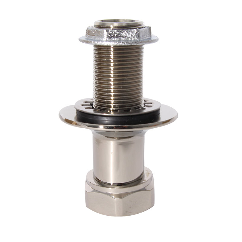 Angled Bathcock Couplers (Pair), Polished Nickel