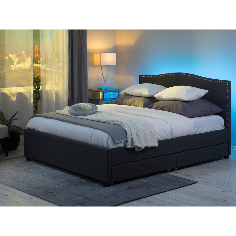 Rowdy Upholstered Bed, Kingsize (160 x 200cm)