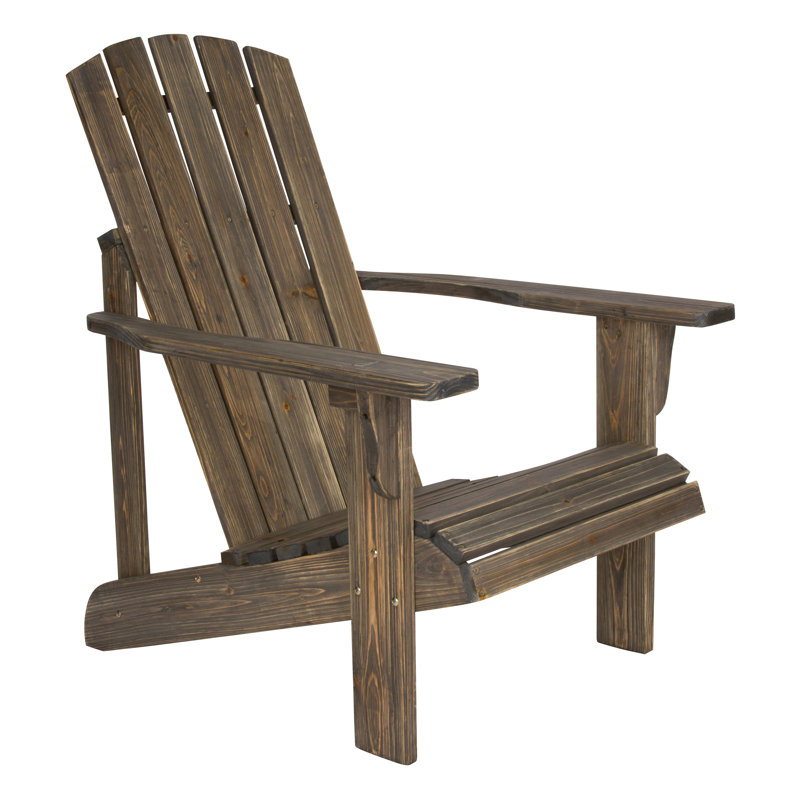 Chaise Adirondack en bois massif Lakewood, Bois de grange
