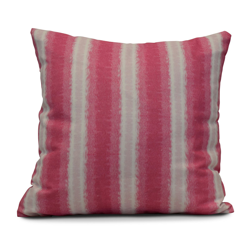 Housse et insert de coussin carré Intercoastal Waterway, H 16 po x l 16 po, Rose