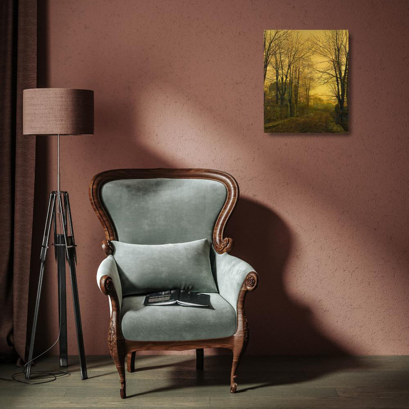 «August After Glow» par John Atkinson Grimshaw - Art mural sur toile tendue avec châssis, H 18 po x l 14 po