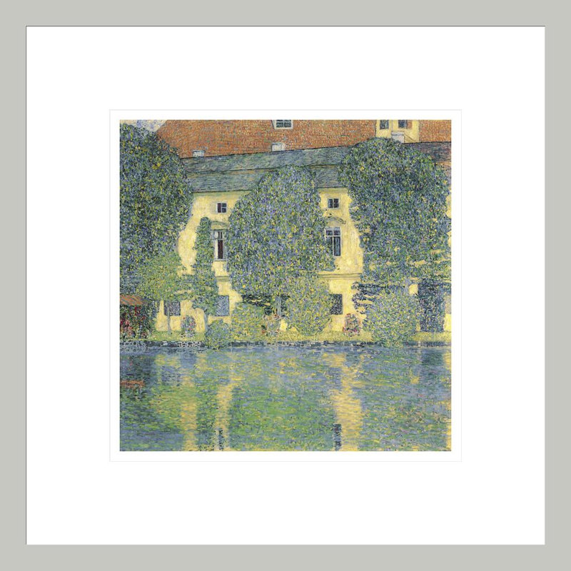 «The Schloss Kammer on the Attersee III» par Gustav Klimt, impression giclée encadrée, H 13,75 po x l 13,75 po