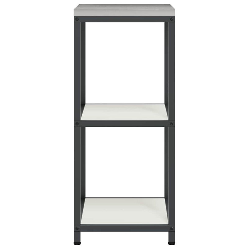  Kitchen Storage Shelf With Shelf With Storage White Steel, 92cm H x 40cm W x 50cm D, White