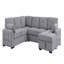 Canapé d'angle multi-fonctionnel en forme de L avec rangement et lit convertible-1483397525