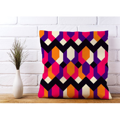 Woodbine Abstract Square Cushion