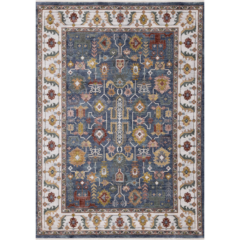 Tapis à bordures moelleuses Orenda, Rectangle 5 pi 3 po x 7 pi 10 po
