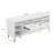 Dumbo 63" Modern Fluted TV Stand with 6 Adjustable Shelves and 2 Drawers for TVs up to 60" in White-679943012-719898137