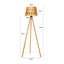Lampe trépied 56,3 po Dicha-739703305