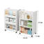Bibliothèque multi-niveaux à roulettes, chariot de rangement mobile pour adultes-129221334